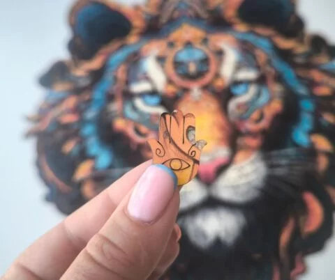 Milwood Medinė dėlionė  - Tiger Courage (400 detalių)