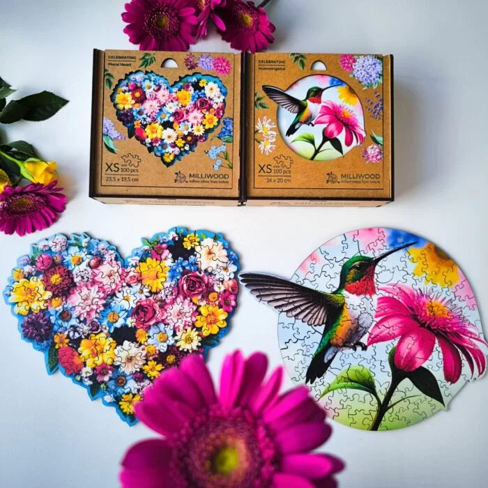 Milwood Medinė dėlionė  -  Hummingbird –  (100 detalių)