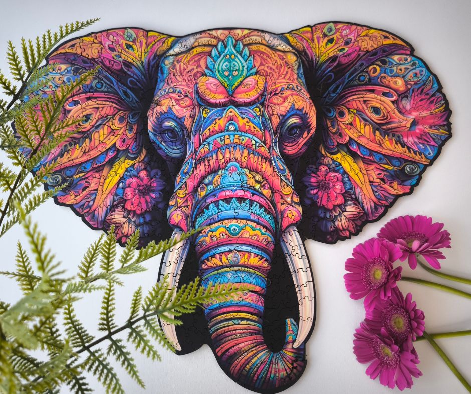 Milwood Medinė dėlionė  -  Elephant Power(400 detalių)