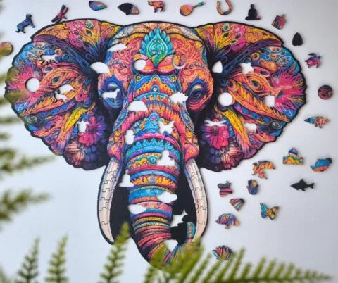Milwood Medinė dėlionė  -  Elephant Power(400 detalių)