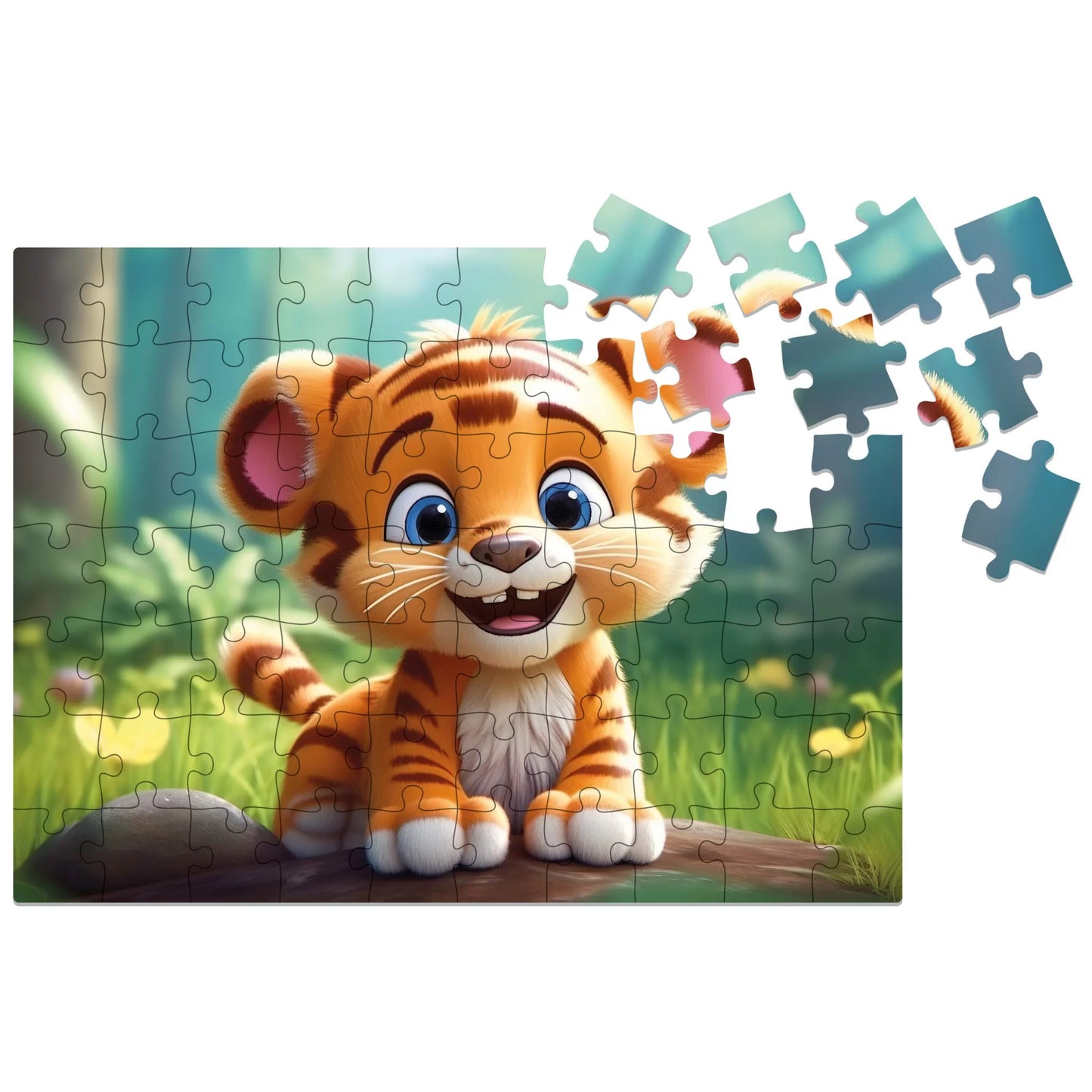 Milwood medinė dėlionė - Tiger (70 detalių)