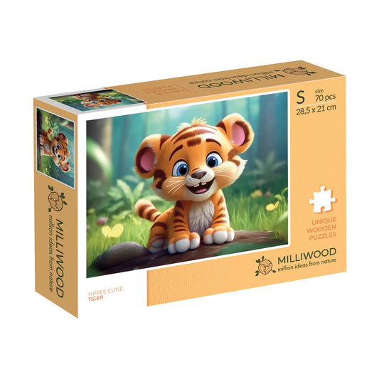 Milwood medinė dėlionė - Tiger (70 detalių)