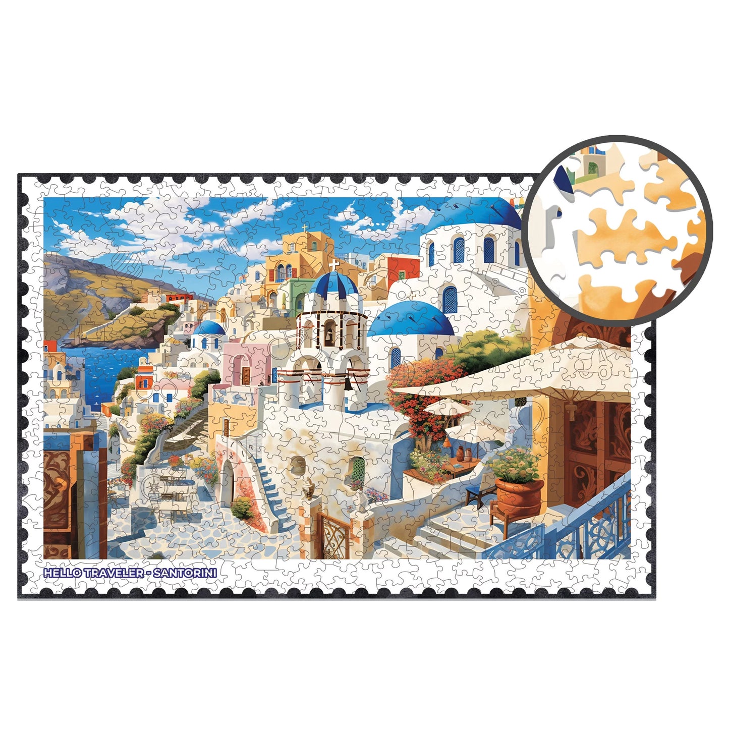 Milwood medinė dėlionė  – Santorini (500 detalių)