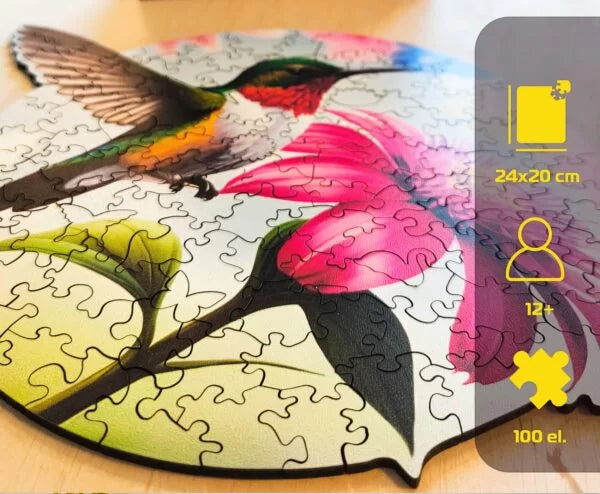 Milwood Medinė dėlionė  -  Hummingbird –  (100 detalių)