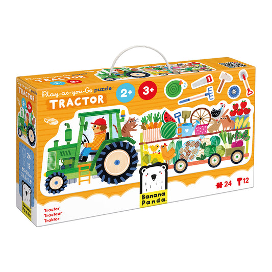 Play-as-You-Go Puzzle Tractor 2+3+