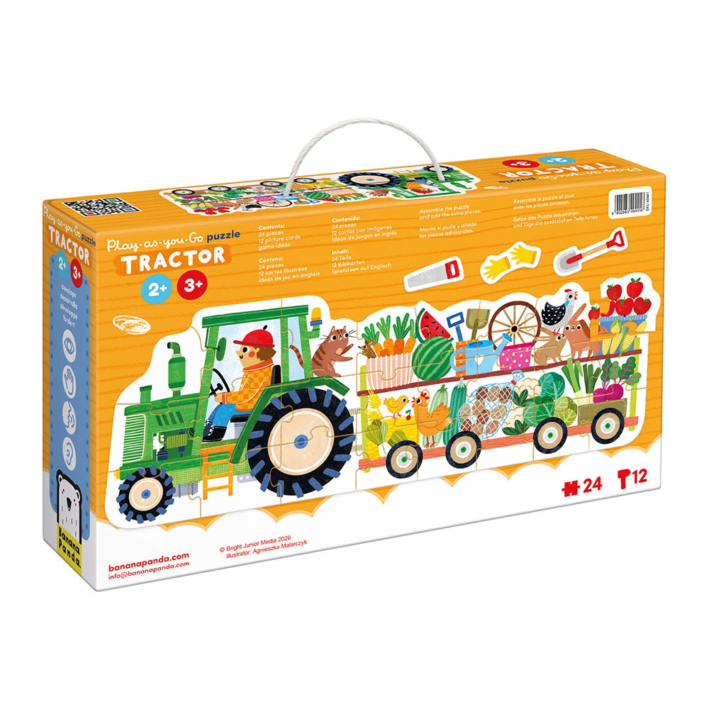 Play-as-You-Go Puzzle Tractor 2+3+
