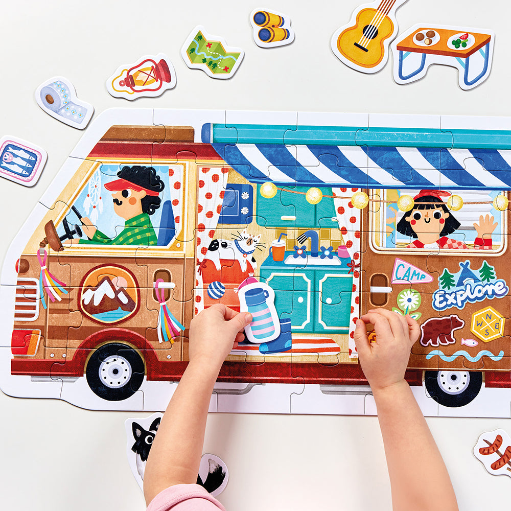 Play-as-You-Go Puzzle Camper Van 3+4+