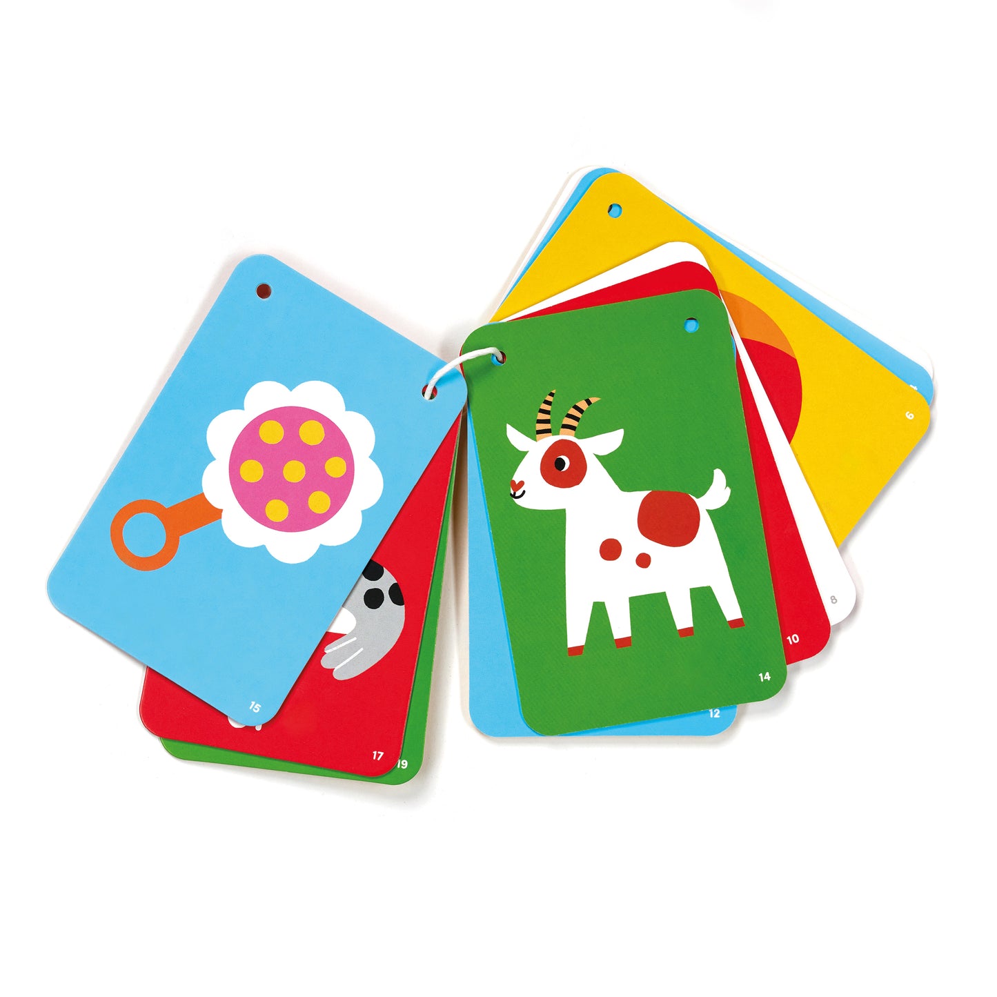 High-Contrast Baby Cards on a String 6-9