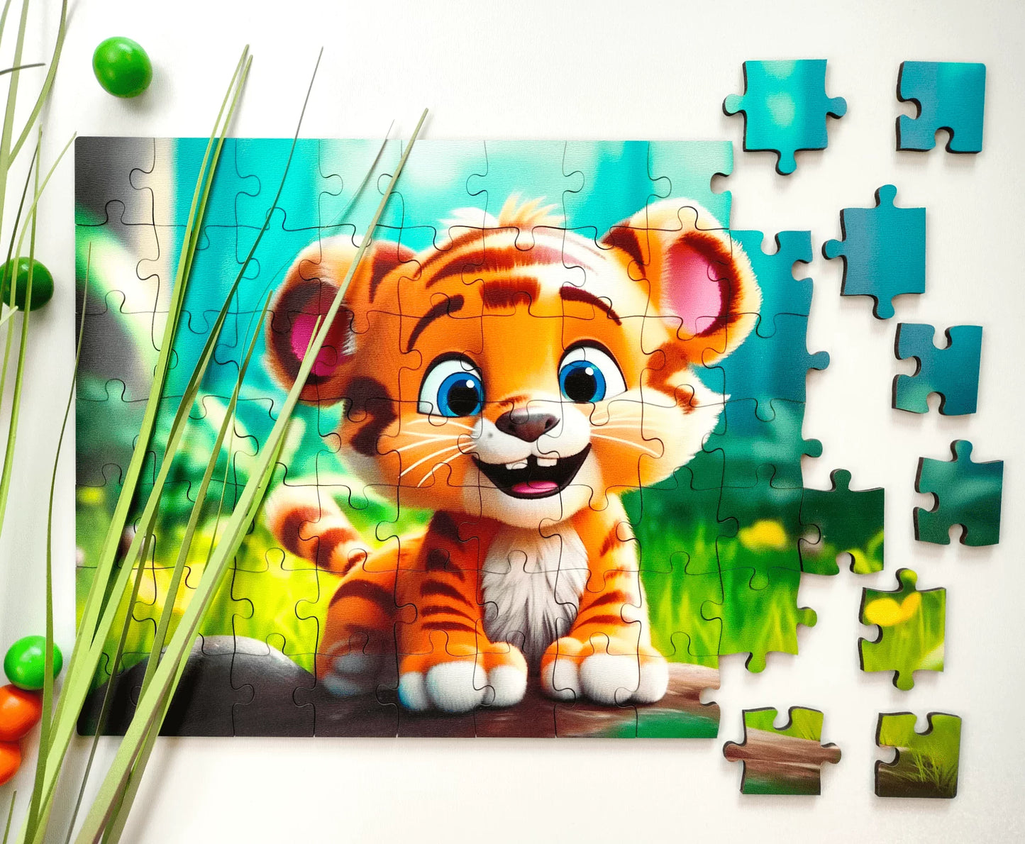 Milwood medinė dėlionė - Tiger (70 detalių)