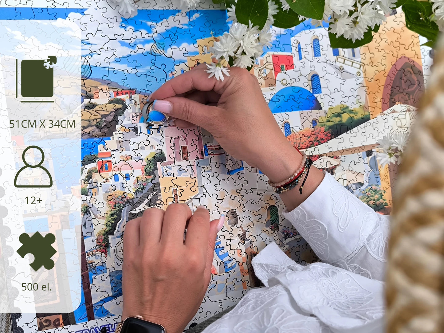 Milwood medinė dėlionė  – Santorini (500 detalių)
