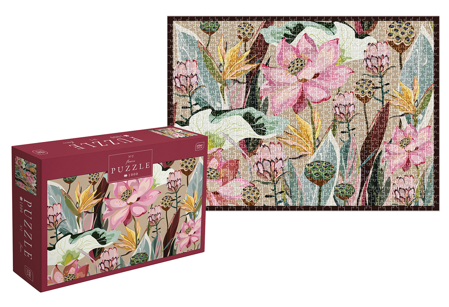 Interdruk -  Dėlionė Flowers 2 (1000 detalių)