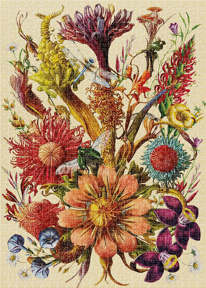 Interdruk -  Dėlionė Flowers 5 (1000 detalių)
