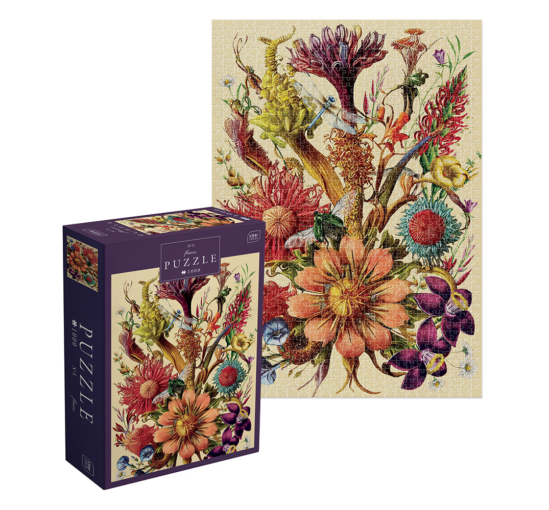 Interdruk -  Dėlionė Flowers 5 (1000 detalių)
