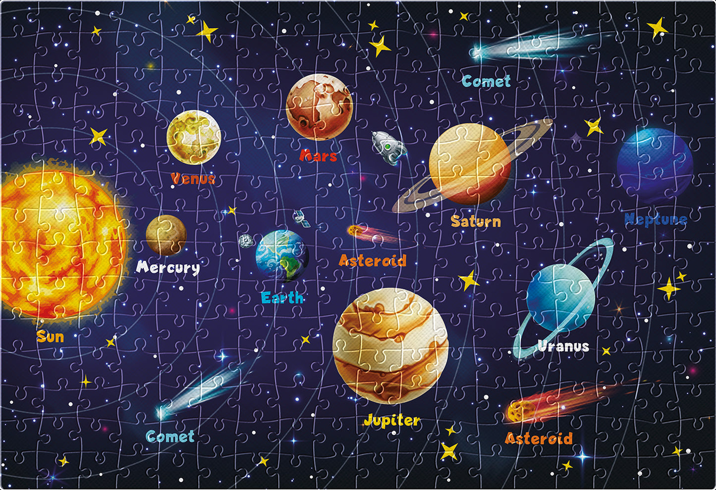 Interdruk -  Dėlionė Kids 6 Solar System (250 detalių)