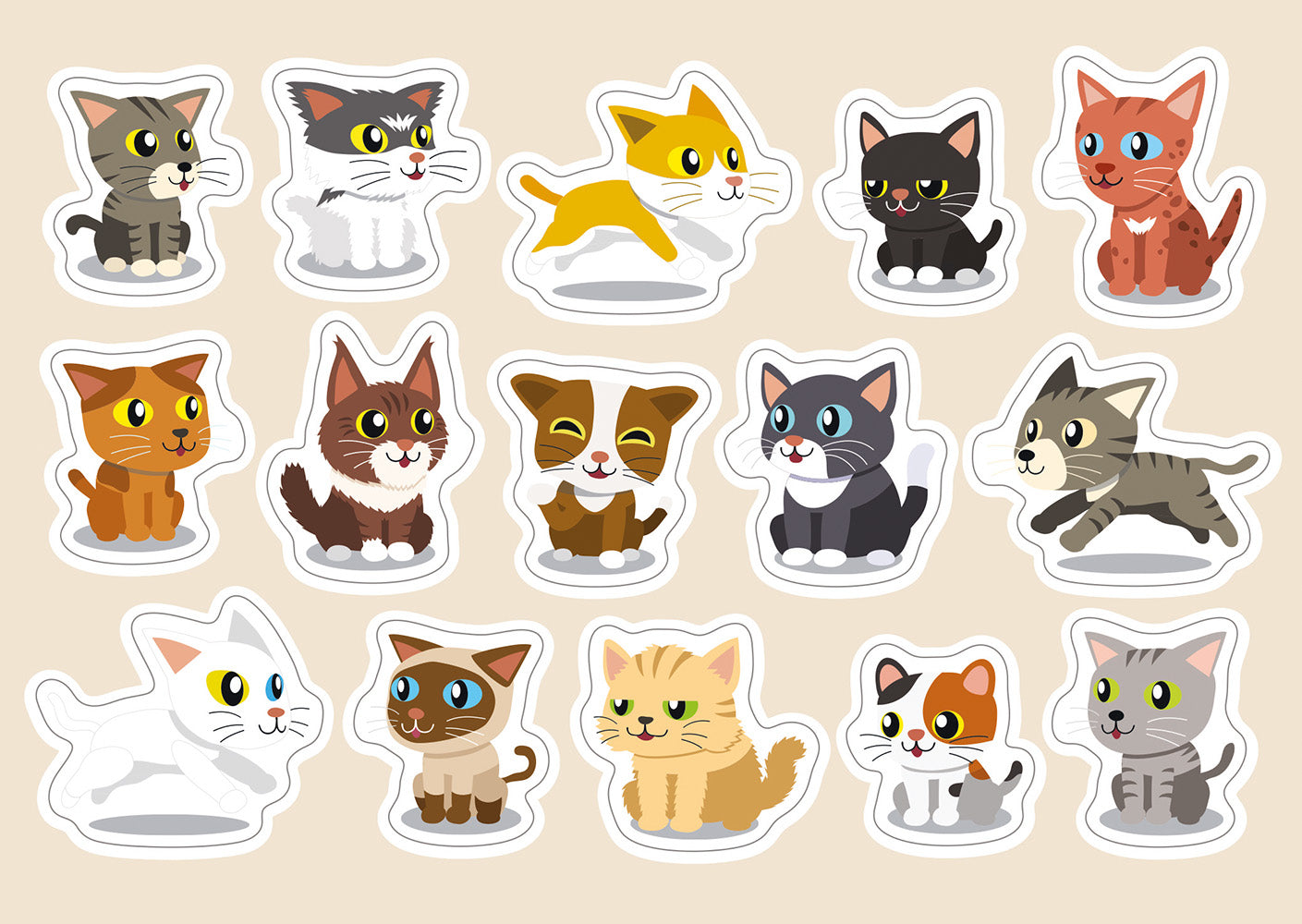 Interdruk -  Dėlionė Kids 8 Cats (250 detalių)