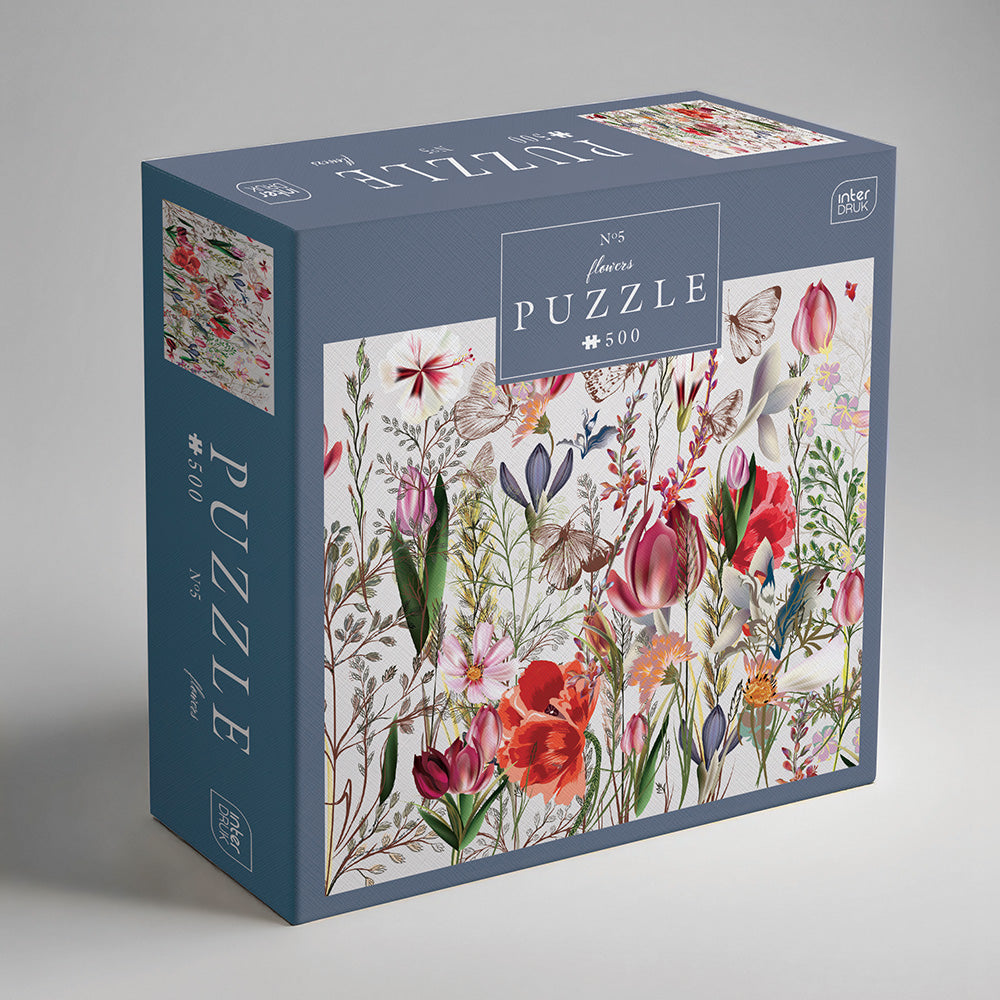 Interdruk -  Dėlionė Flowers 5 (500 detalių)