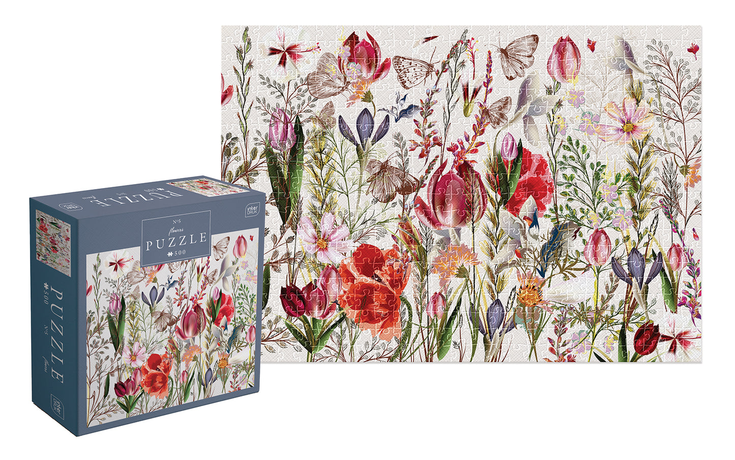 Interdruk -  Dėlionė Flowers 5 (500 detalių)