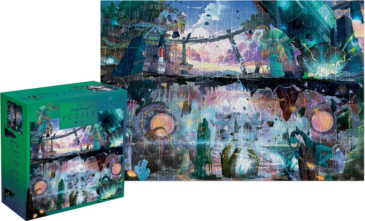 Puzzle 500 Metallic Fantasy Mysterious City