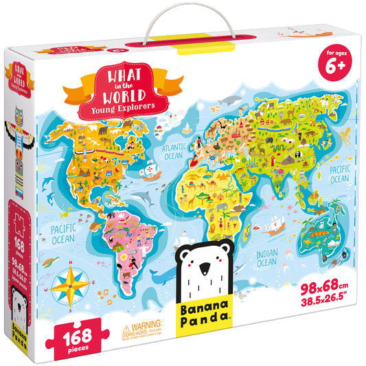 Dėlionė What in the World. Young Explorers - Banana Panda
