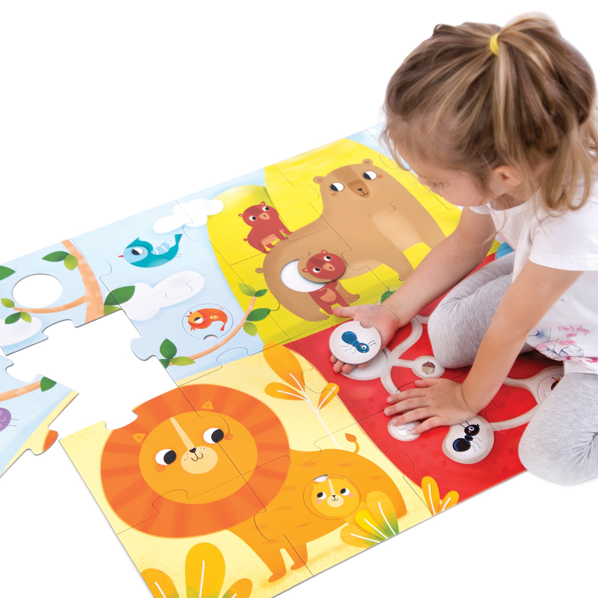Dėlionė Suuuper Size Puzzle Animal Match - Banana Panda