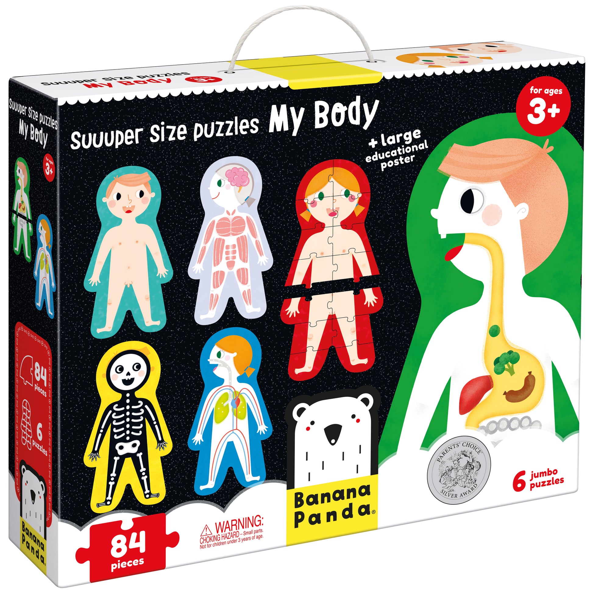 Dėlionė Suuuper Size Puzzles My Body - Banana Panda