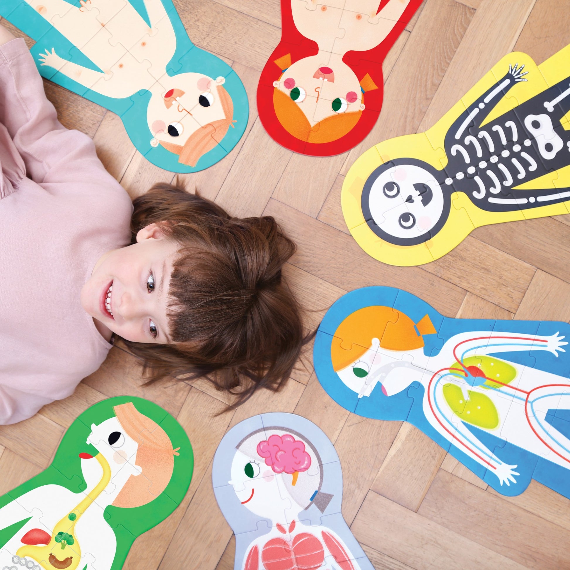 Dėlionė Suuuper Size Puzzles My Body - Banana Panda