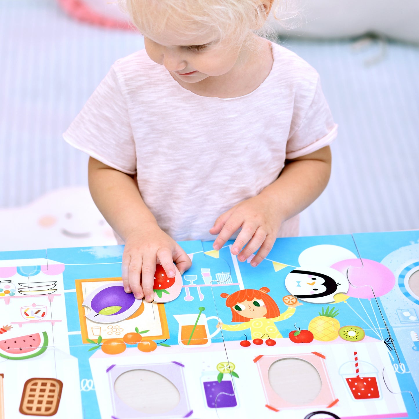 Dėlionė Make-a-Match Puzzle Food Truck - Banana Panda