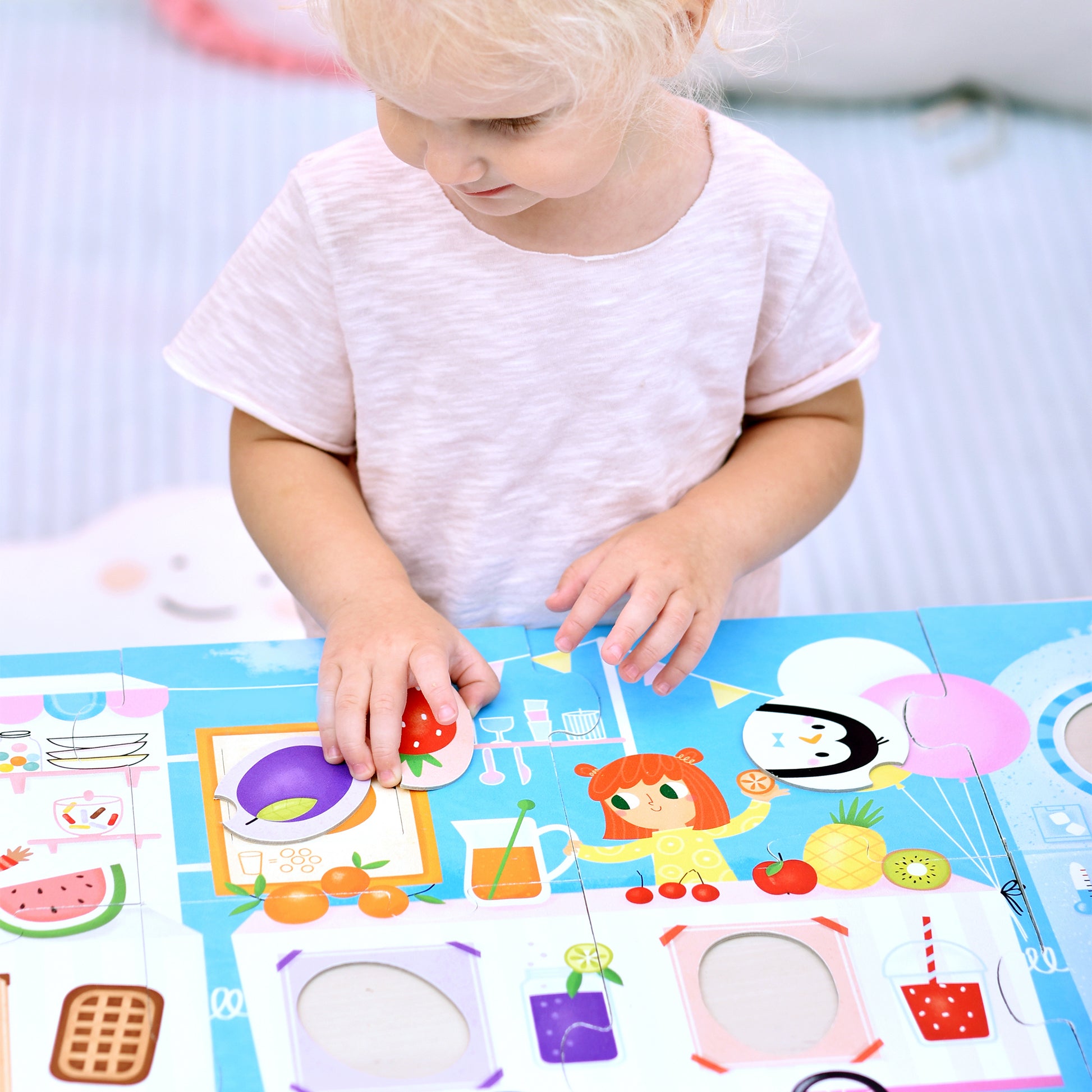Dėlionė Make-a-Match Puzzle Food Truck - Banana Panda