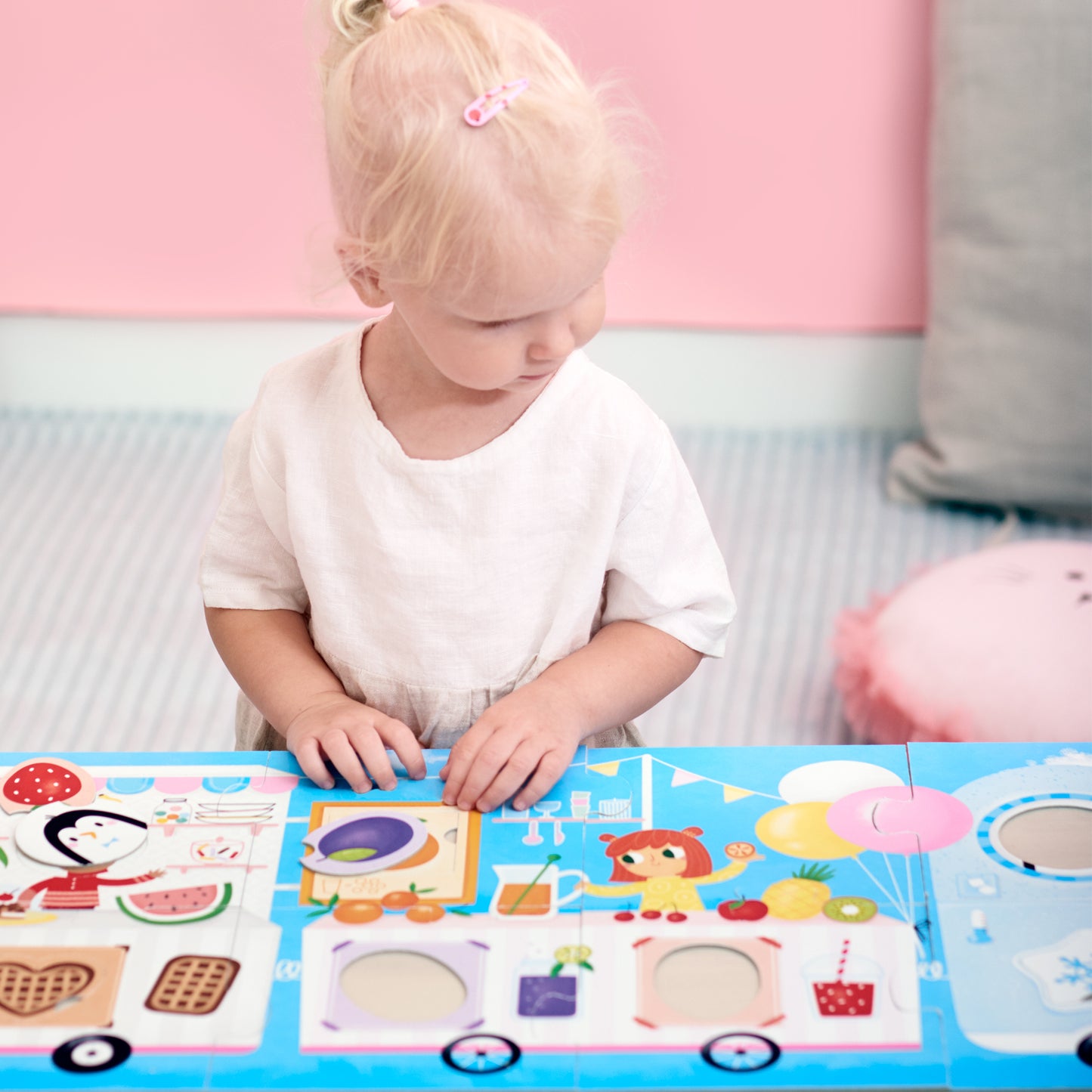 Dėlionė Make-a-Match Puzzle Food Truck - Banana Panda