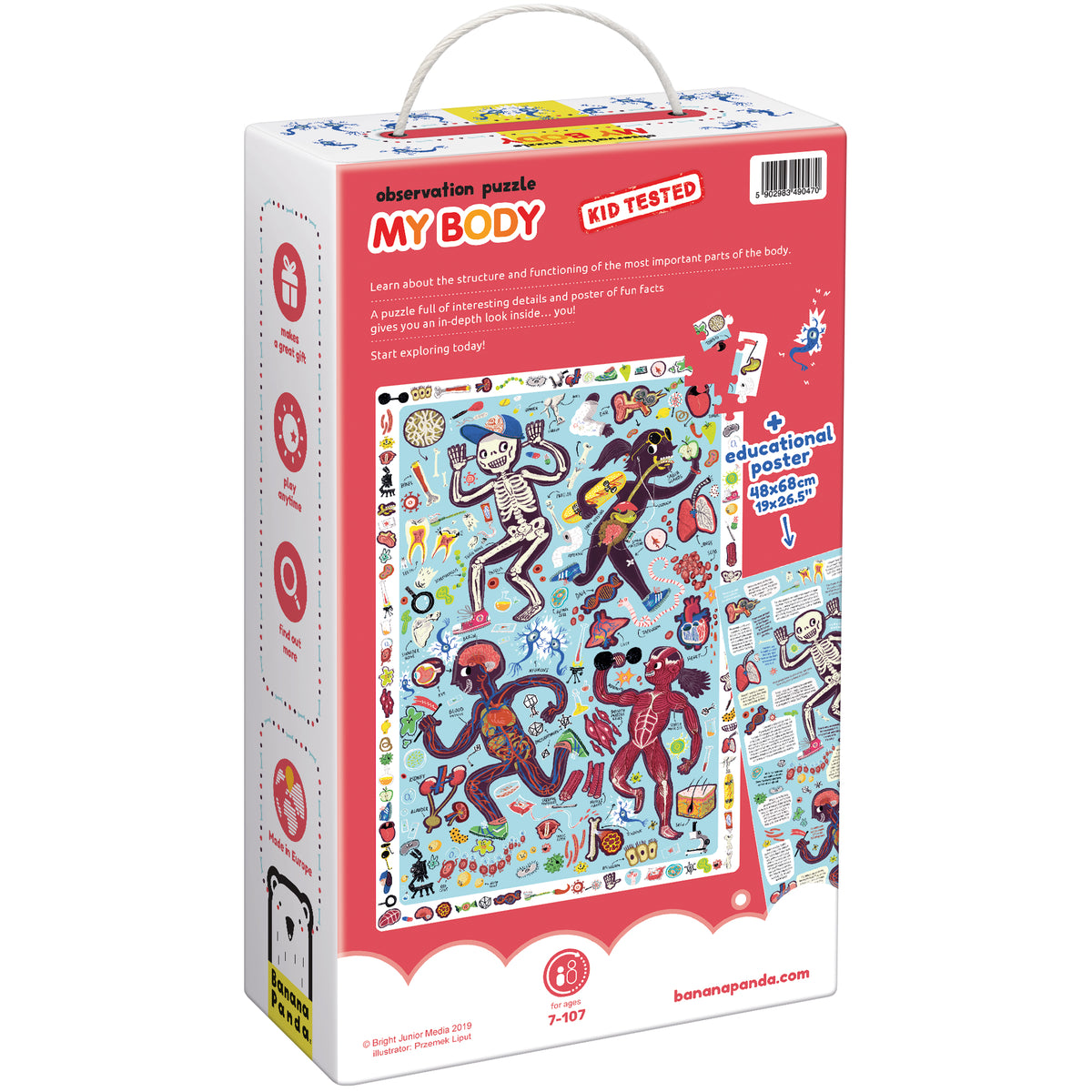 Puzzlevison Body Observation Puzzle My Body – Bananapanda.lt