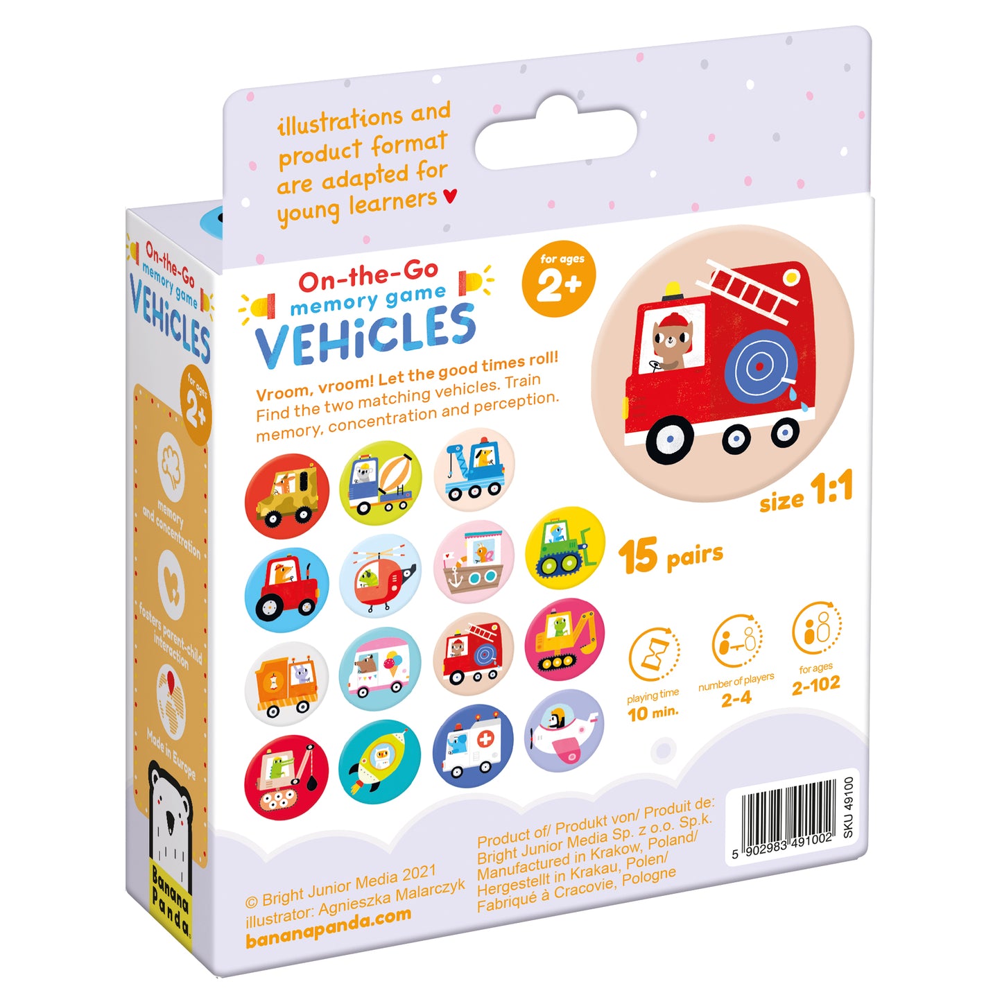 On-the-Go Memory Game Vehicles