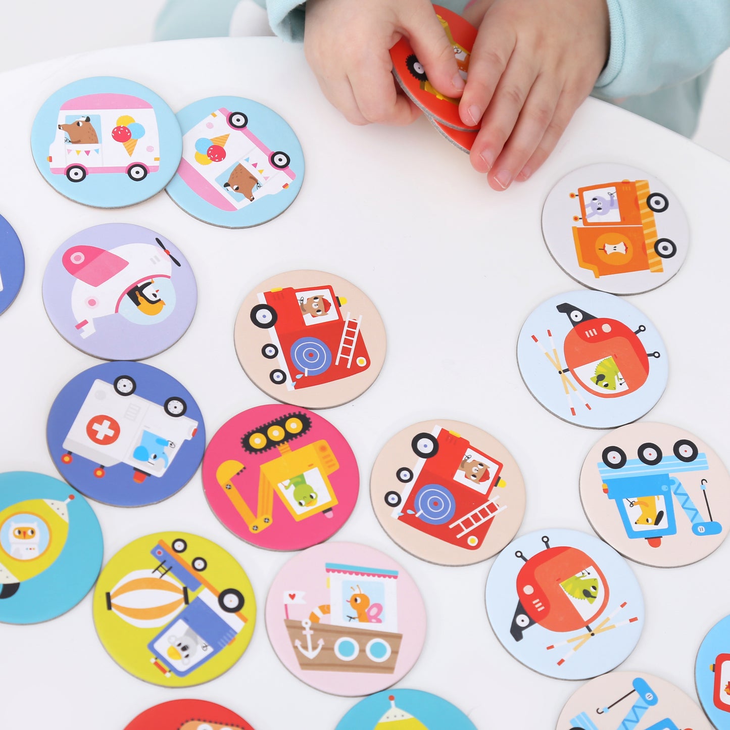 On-the-Go Memory Game Vehicles