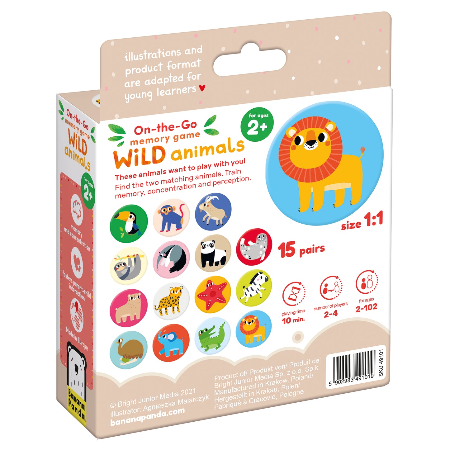 On-the-Go Memory Game Animals