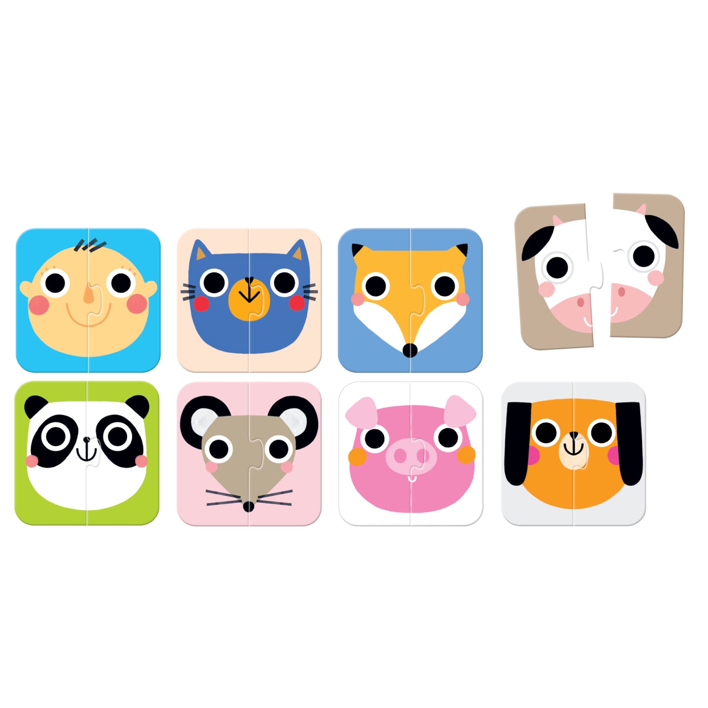 On-the-Go Puzzle Halves Faces