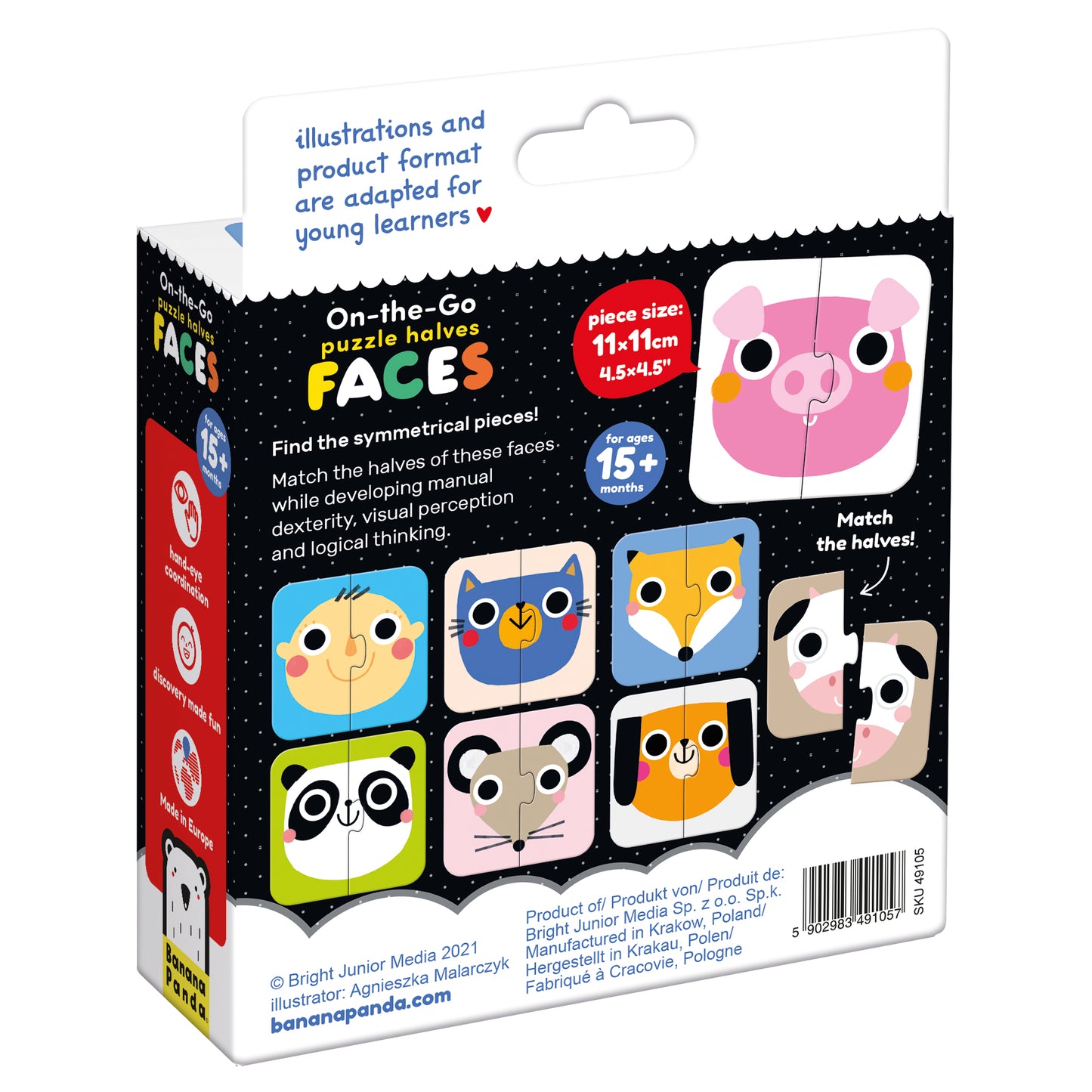 On-the-Go Puzzle Halves Faces