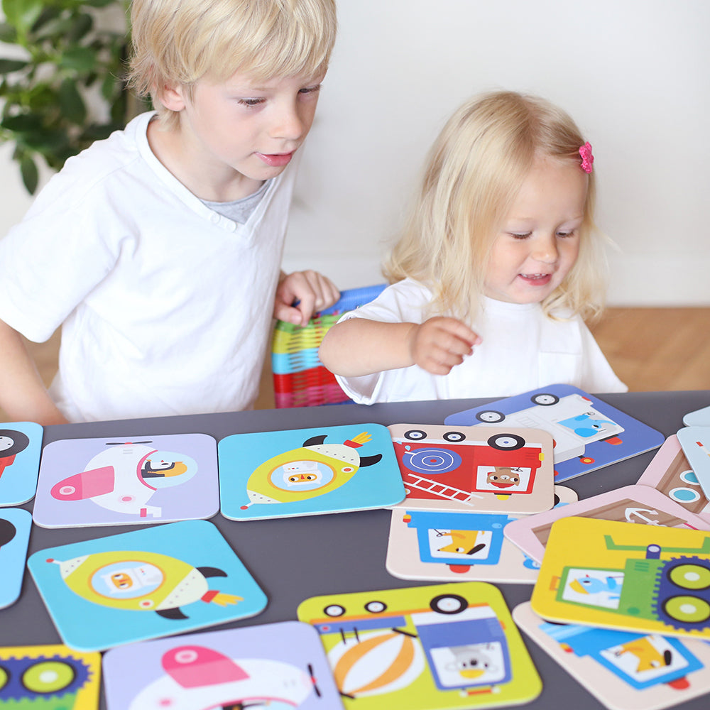 Atminties žaidimas Suuuper Size Memory Game Vehicles - Banana Panda