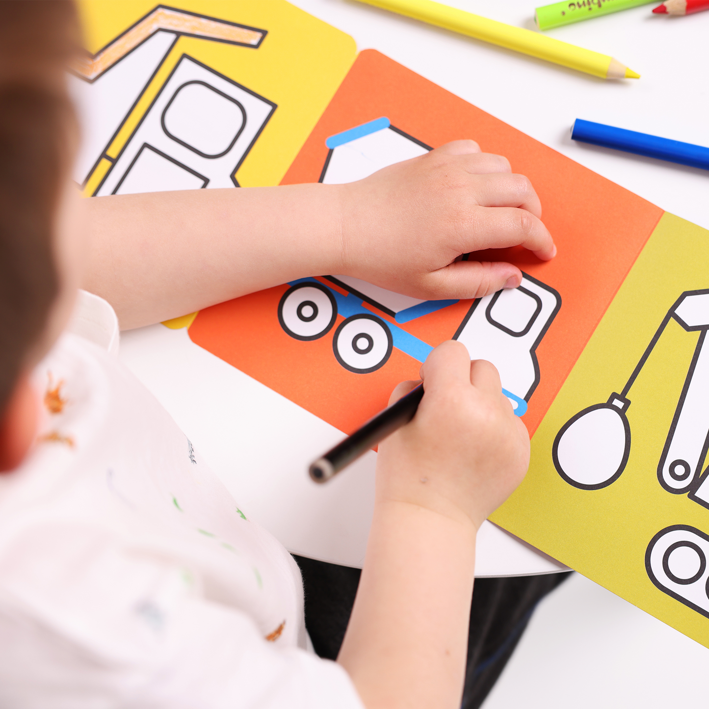 Looong Coloring Books - Ready to Color Vehicles