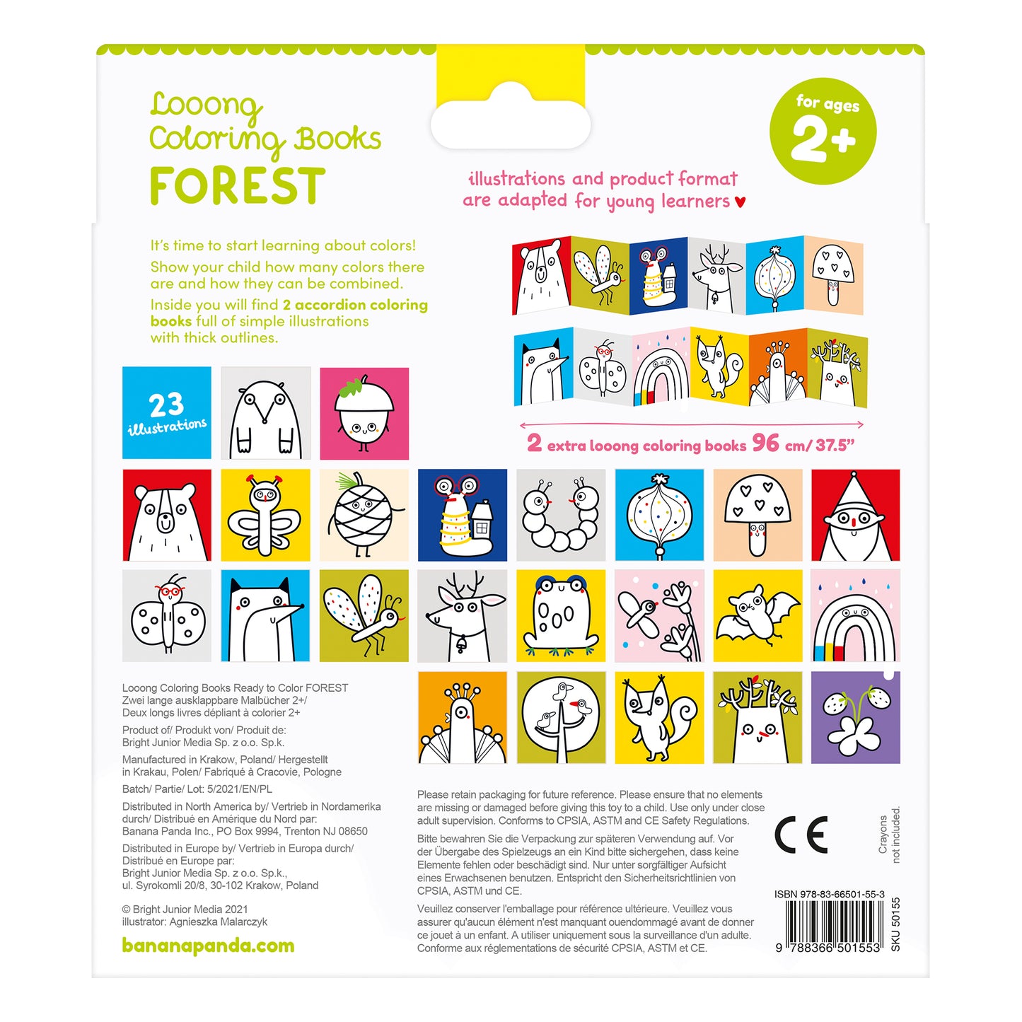 Looong Coloring Books - Ready to Color Forest