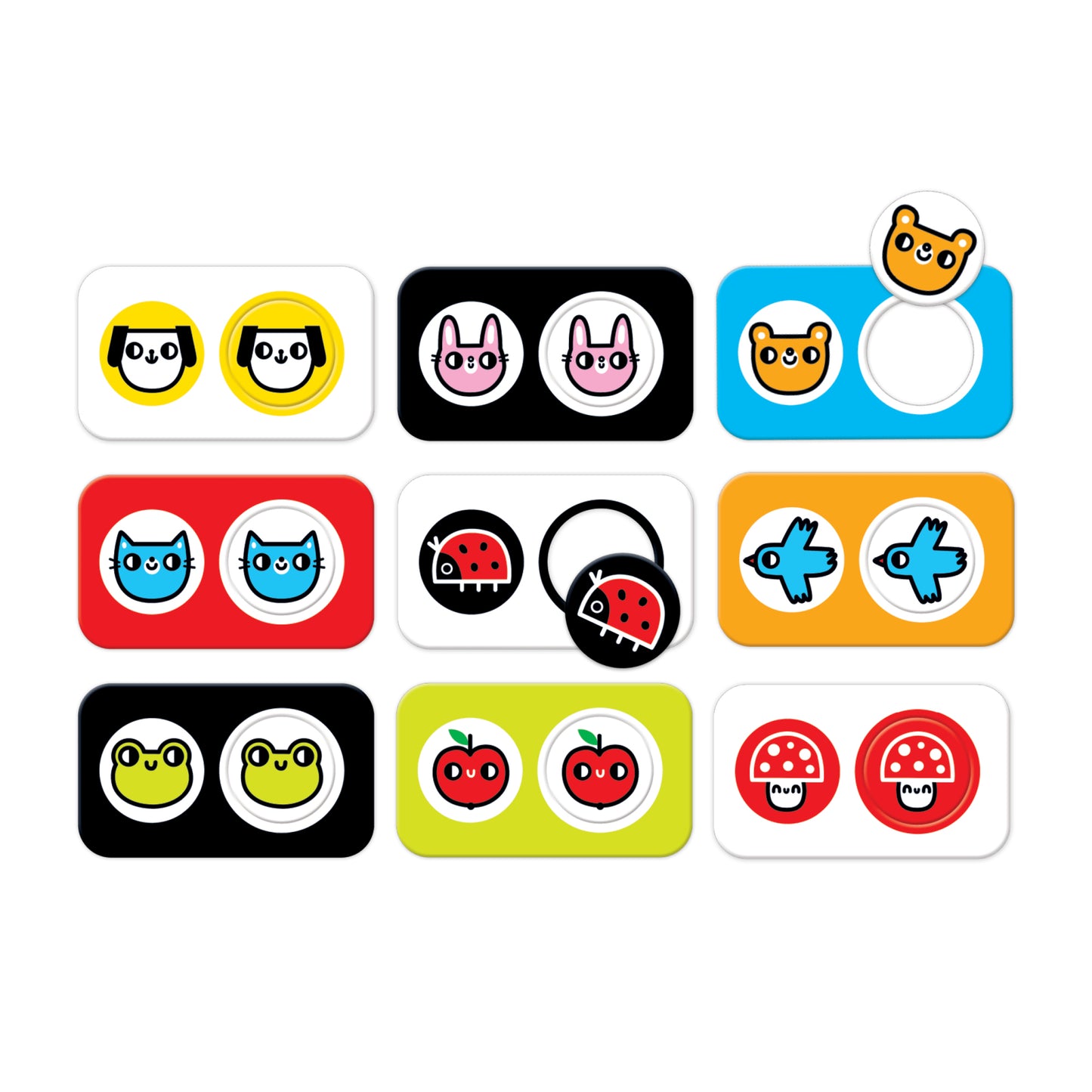 High Contrast Match the Twins Puzzles