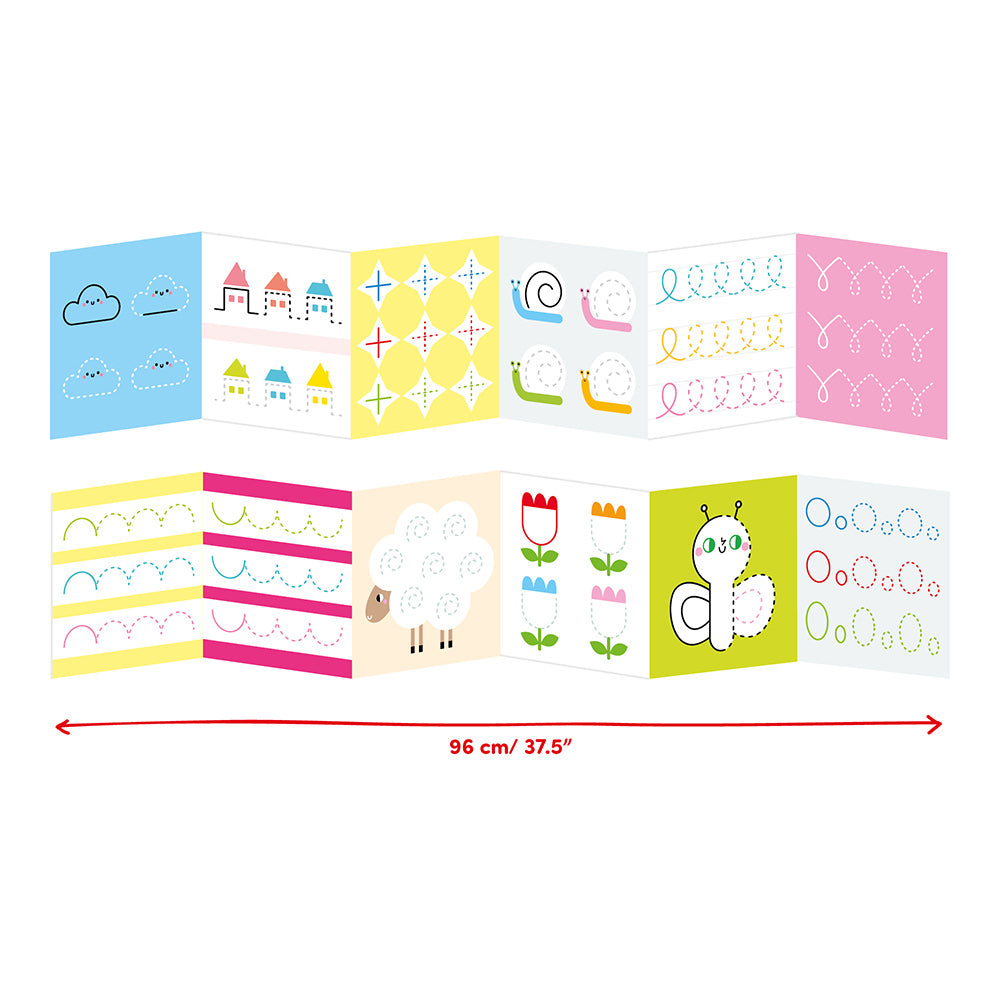 Looong Coloring Books Ready to Trace - Beginner Lines